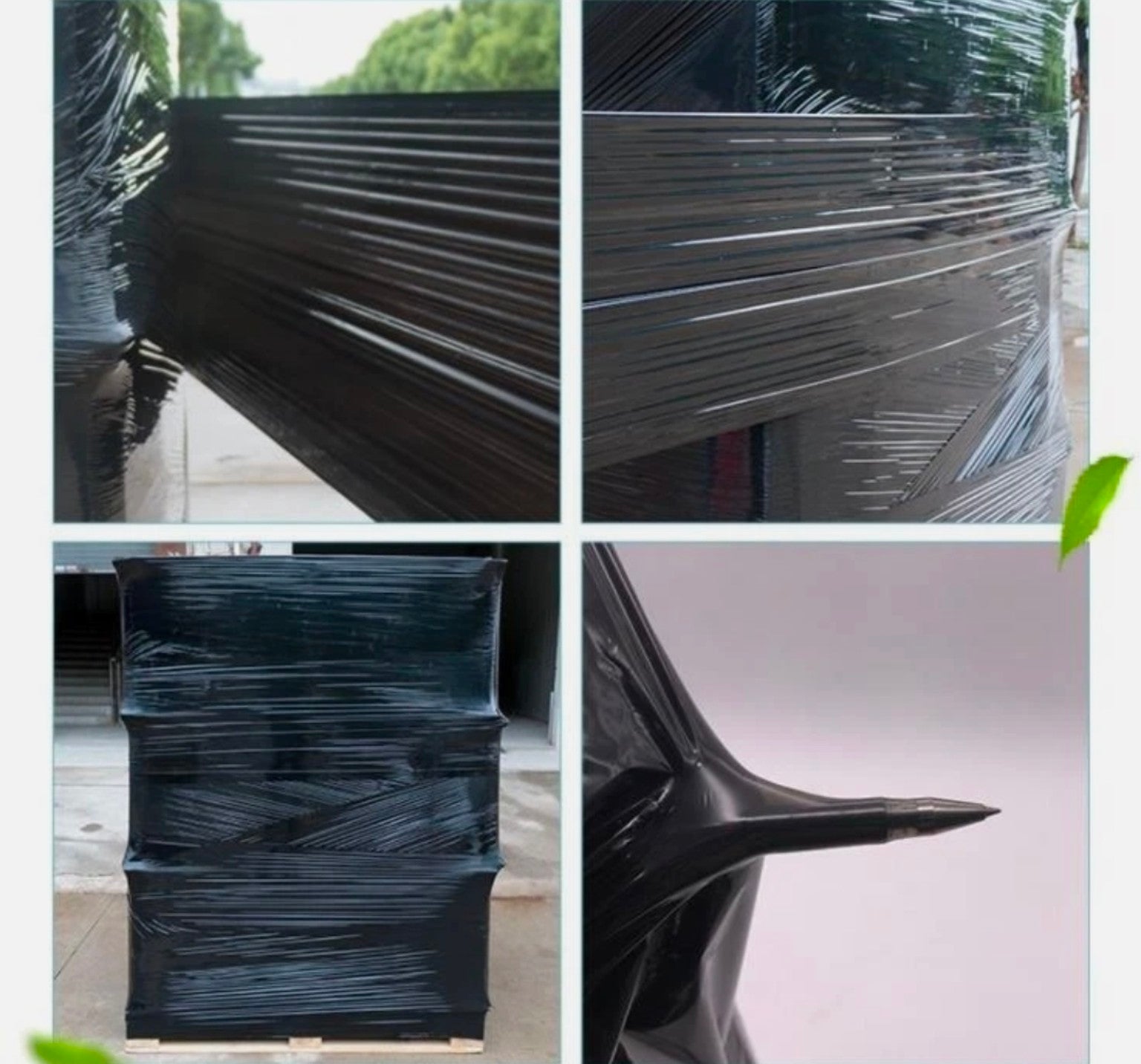 Stretch Film Black 18" × 1500 ft – 80 Gauge | Pallet (55 cases)