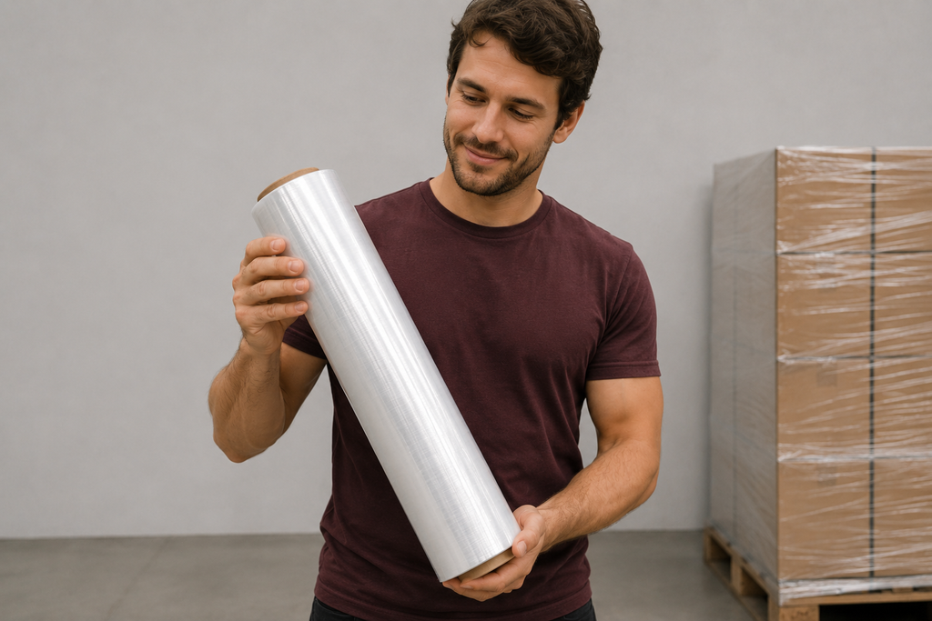 Stretch Film Clear 18" x 1200 ft – 60 Gauge (4 Rolls per Case)