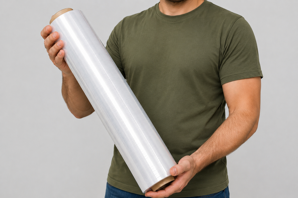 Stretch Film Clear 18" x 1500 ft – 80 Gauge (4 Rolls per Case)