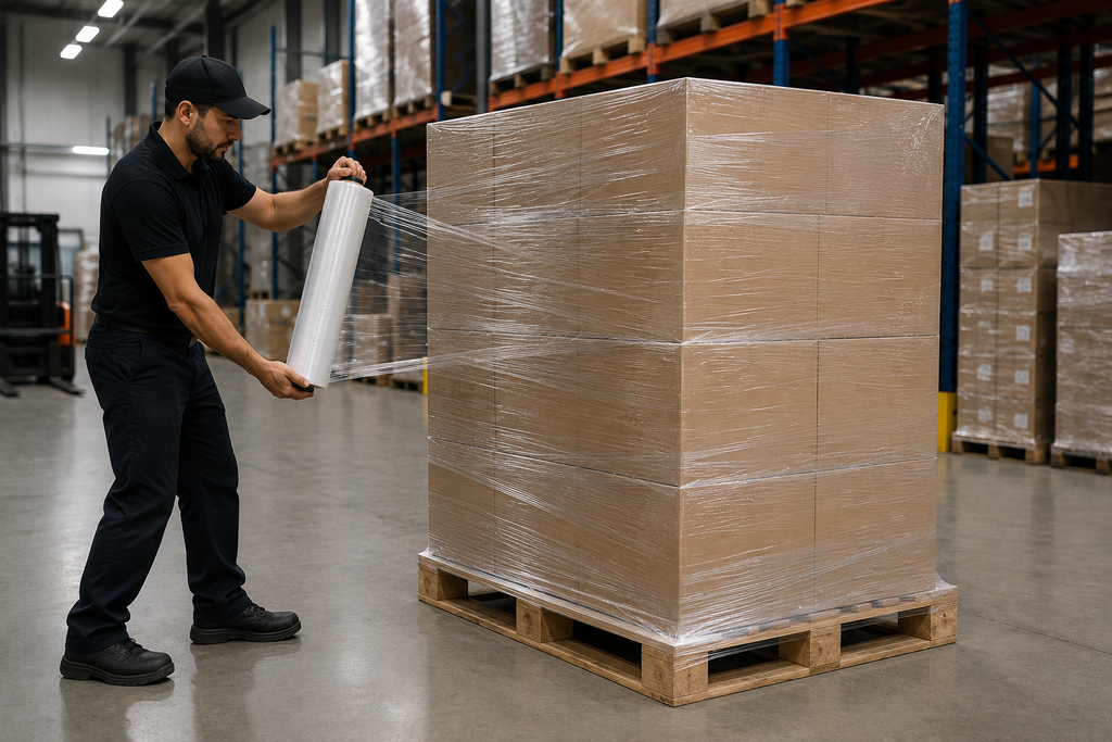 Stretch Film Clear 18" x 1500 ft – 80 Gauge (4 Rolls per Case)